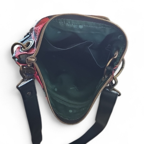 Desigual Floral Vibrant Patchwork Crossbody Bag Multicolor Boho Statement Purse - Picture 15 of 16